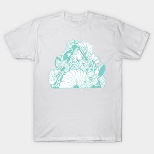 Mint floral tattoo T-Shirt